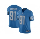 Nike Detroit Lions #91 A'Shawn Robinson Blue Team Color Men's Stitched NFL Limited Jersey