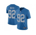 Nike Detroit Lions #92 Haloti Ngata Blue Throwback Men's Stitched NFL Limited Jersey