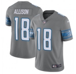 Nike Lions #18 Geronimo Allison Gray Men's Stitched NFL Limited Rush Jersey