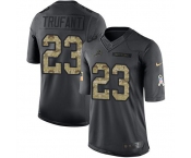 Nike Lions #23 Desmond Trufant Black Men's Stitched NFL Limited 2016 Salute to Service Jersey