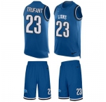 Nike Lions #23 Desmond Trufant Blue Team Color Men's Stitched NFL Limited Tank Top Suit Jersey