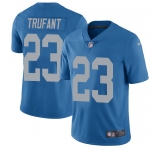 Nike Lions #23 Desmond Trufant Blue Throwback Men's Stitched NFL Vapor Untouchable Limited Jersey