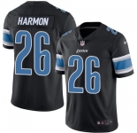 Nike Lions #26 Duron Harmon Black Men's Stitched NFL Limited Rush Jersey