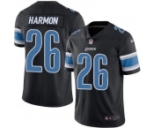 Nike Lions #26 Duron Harmon Black Men's Stitched NFL Limited Rush Jersey