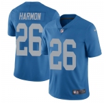 Nike Lions #26 Duron Harmon Blue Throwback Men's Stitched NFL Vapor Untouchable Limited Jersey