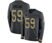 Nike Lions #59 Reggie Ragland Anthracite Salute to Service Men's Stitched NFL Limited Therma Long Sleeve Jersey