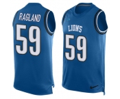 Nike Lions #59 Reggie Ragland Blue Team Color Men's Stitched NFL Limited Tank Top Jersey