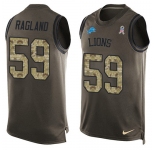 Nike Lions #59 Reggie Ragland Green Men's Stitched NFL Limited Salute To Service Tank Top Jersey