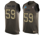 Nike Lions #59 Reggie Ragland Green Men's Stitched NFL Limited Salute To Service Tank Top Jersey