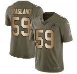 Nike Lions #59 Reggie Ragland Olive Gold Men's Stitched NFL Limited 2017 Salute To Service Jersey