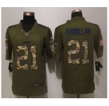 nike nfl jerseys detroit lions #21 abdullah army green[nike Limited Salute To Service][abdullah]