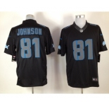 nike nfl jerseys detroit lions #81 calvin johnson black[nike impact limited]
