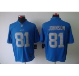 nike nfl jerseys detroit lions #81 calvin johnson blue[nike limited]