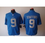 nike nfl jerseys detroit lions #9 stafford blue[nike limited]