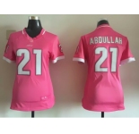 2015 Nike women Detroit Lions #21 Abdullah pink jerseys