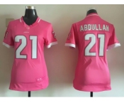 2015 Nike women Detroit Lions #21 Abdullah pink jerseys