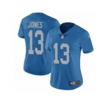 Women Nike Detroit Lions #13 T.J. Jones Blue Alternate Vapor Untouchable Limited Player NFL Jersey