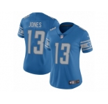 Women Nike Detroit Lions #13 T.J. Jones Blue Team Color Vapor Untouchable Elite Player NFL Jersey