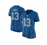 Women Nike Detroit Lions #13 T.J. Jones Game Blue Alternate NFL Jersey