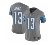 Women Nike Detroit Lions #13 T.J. Jones Limited Steel Rush Vapor Untouchable NFL Jersey