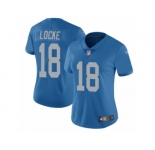 Women Nike Detroit Lions #18 Jeff Locke Blue Alternate Vapor Untouchable Limited Player NFL Jersey