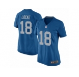Women Nike Detroit Lions #18 Jeff Locke Game Blue Alternate NFL Jersey