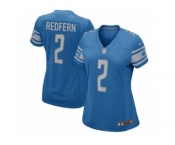 Women Nike Detroit Lions #2 Kasey Redfern Game Blue Team Color NFL Jersey