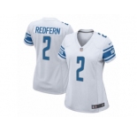 Women Nike Detroit Lions #2 Kasey Redfern Game White NFL Jersey