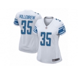 Women Nike Detroit Lions #35 Miles Killebrew Game White NFL Jersey