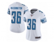 Women Nike Detroit Lions #36 Dwayne Washington White Vapor Untouchable Limited Player NFL Jersey
