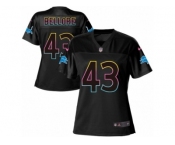 Women Nike Detroit Lions #43 Nick Bellore Game Black Fashion NFL Jersey