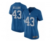 Women Nike Detroit Lions #43 Nick Bellore Game Blue Alternate NFL Jersey