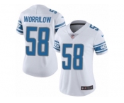 Women Nike Detroit Lions #58 Paul Worrilow White Vapor Untouchable Limited Player NFL Jersey