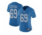 Women Nike Detroit Lions #69 Anthony Zettel Blue Alternate Vapor Untouchable Limited Player NFL Jersey