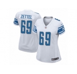 Women Nike Detroit Lions #69 Anthony Zettel Game White NFL Jersey