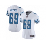 Women Nike Detroit Lions #69 Anthony Zettel White Vapor Untouchable Limited Player NFL Jersey