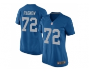Women Nike Detroit Lions #72 Frank Ragnow Alternate Blue Game NFL