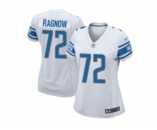 Women Nike Detroit Lions #72 Frank Ragnow Road White Game NFL