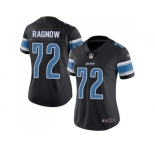 Women Nike Detroit Lions #72 Frank Ragnow Rush Vapor Untouchable Black Limited NFL