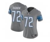 Women Nike Detroit Lions #72 Frank Ragnow Rush Vapor Untouchable Steel Limited NFL