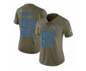 Women Nike Detroit Lions #92 Haloti Ngata Limited Olive 2017 Salute to Service NFL Jersey