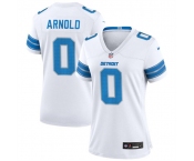 Women's Detroit Lions #0 Terrion Arnold White 2024 Stitched Jersey