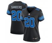 Women's Detroit Lions #20 Barry Sanders Black 2nd Alternate Stitched Jersey