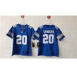 Women's Detroit Lions #20 Barry Sanders Blue Vapor Football Stitched Jersey