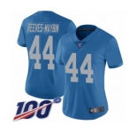 Women's Detroit Lions #44 Jalen Reeves-Maybin Blue Alternate Vapor Untouchable Limited Player 100th Season Football Jersey