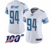 Women's Detroit Lions #94 Austin Bryant White Vapor Untouchable Limited Player 100th Season Football Jersey