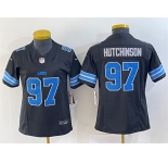 Women's Detroit Lions #97 Aidan Hutchinson Black 2024 F.U.S.E. 2nd Alternate Vapor Limited Football Stitched Jersey