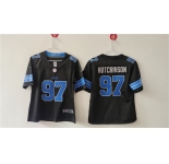 Women's Detroit Lions #97 Aidan Hutchinson Black Vapor Football Stitched Jersey