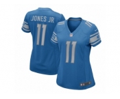 Women's Nike Detroit Lions #11 Marvin Jones Jr Game Light Blue Team Color NFL Jersey