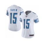 Women's Nike Detroit Lions #15 Golden Tate III White Stitched NFL Limited Jersey